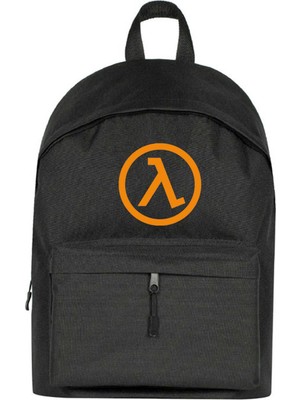 Zepplin Giyim Half Life Logo Sırt Çantası Siyah Renk