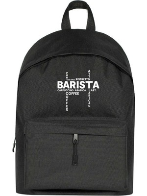 Zepplin Giyim Barista Modern Tasarım Sırt Çantası Siyah Renk
