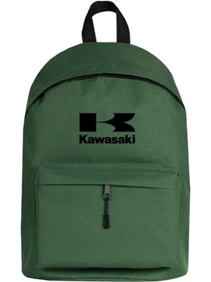 Zepplin Giyim Kawaski Logo Sırt Çantası Yeşil Renk