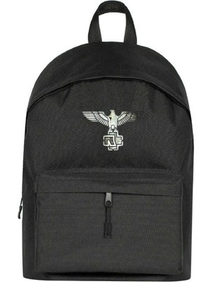 Zepplin Giyim Rammstein Eagle Sırt Çantası Siyah Renk
