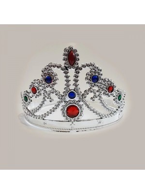 Marsilyan- Prenses Parti Tacı Gümüş Rengi 1 Adet