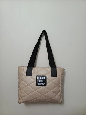 Kadın Kapitone Büyük Boy Omuz Çantası