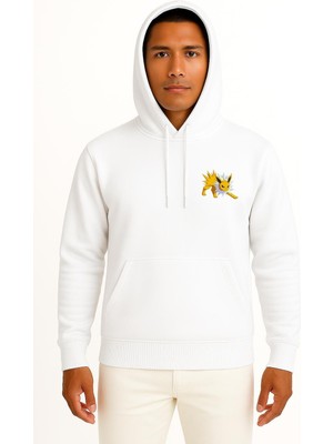 Bahriyeli Collection Kapüşonlu Zapdos Cep Baskılı Unisex Sweatshirt