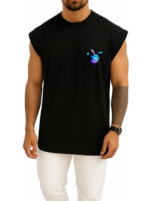 Bahriyeli Collection Oversize Azumarill Cep Baskılı Atlet