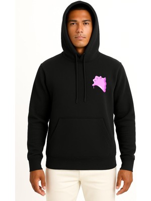 Bahriyeli Collection Kapüşonlu Battle Revolution Cep Baskılı Unisex Sweatshirt