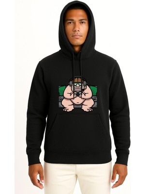 Bahriyeli Collection Kapüşonlu Ani Saldırı Garry 'nin Mod Gamer Tişört Göğüs Baskılı Unisex Sweatshirt