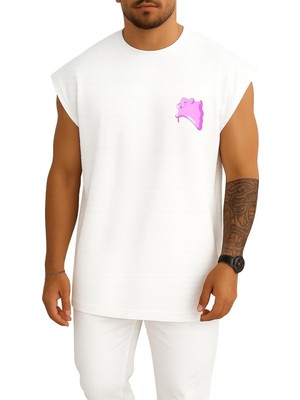 Bahriyeli Collection Oversize Battle Revolution Cep Baskılı Atlet