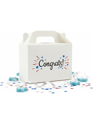 10 x 14 Tebrikler Temalı El Geçme Hediye Kutusu M4 (3'lü Set)