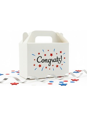 10 x 14 Tebrikler Temalı El Geçme Hediye Kutusu M3 (3'lü Set)