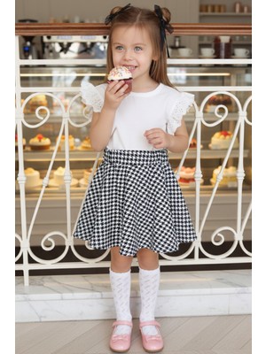 Parla Kids Kız Çocuk Kyle Kolsuz Bluz Etek Toka Takım