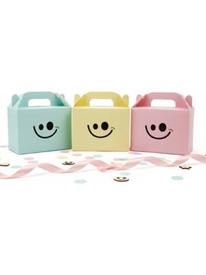 Repro Design 🎁 Baskılı Emoji Kutu 3’lü Set | 14 x 10  cm  | Eğlenceli Hediye ve Organizasyon Kutusu 😊✨