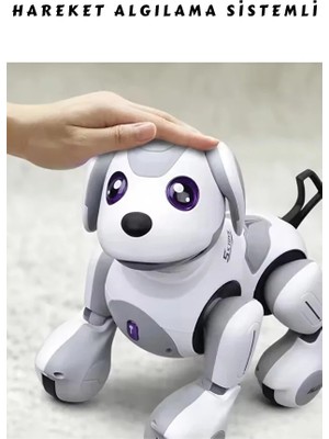 Yıldırım Oyuncak Uzaktan Kumandalı Full Fonksiyon Smart Interaktif Akıllı Robot Köpek Dokunmaya Duyarlı Işıklı Köpek