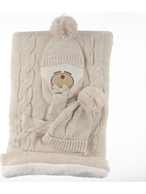 The Secret Desire Triko Welsoft Astarlı Battaniye ve Bere Seti Lüx Pembe