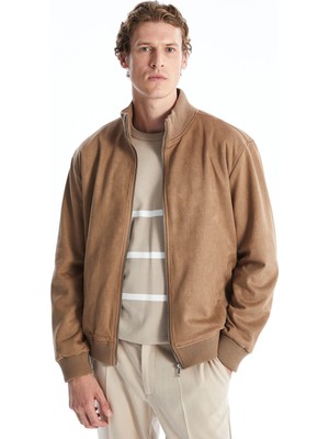 Lc Waikiki Yeni Sezon Standart Kalıp Dik Yaka Süet Erkek Mont