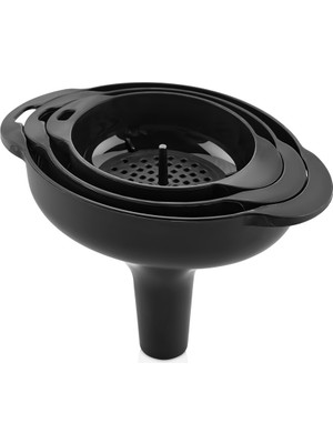 Mons Süzgeçli Huni Seti Qlux Ideas 3 Boy Süzgeçli Huni Yağ Hunisi Bpa Içermez L-00874