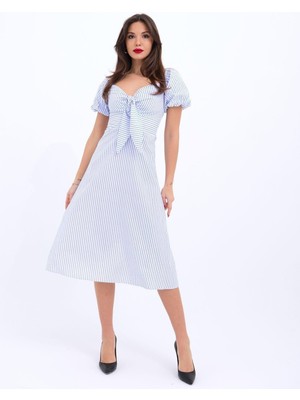 Mareandpanda 5948 Elbise-Washington Çizgili