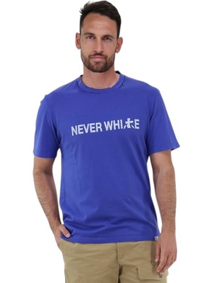 Premiata Saf Pamuk Erkek Lacivert T-Shirt Athens (Made In Italy)
