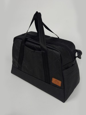 Joyfull Turtle Black Joy Seyahat Çantası - Siyah - Kahverengi Astarlı