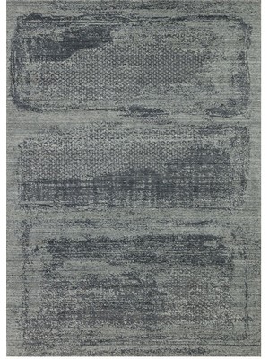 Kalesta Halı Exotic Black, %100 El Dokuması, Yün, Viskon ile Üretilmiş Kendinden Desenli Salon Halısı