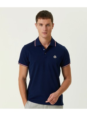 Erkek T-Shirt Lacivert - Moncler Trend Stil Serisi