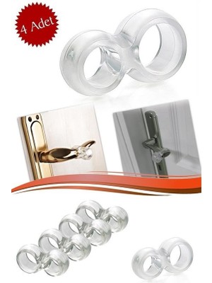 Buffer® Silikon Kapı & Pencere Vurma Önleyici Stoper Kapı Tamponu 4 Adet