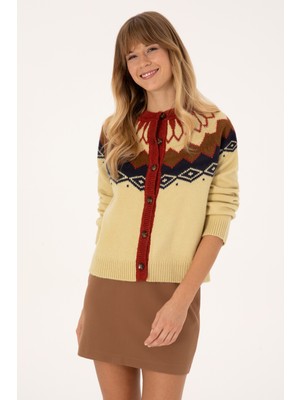 U.s. Polo Assn. Kadın Vanilya Hırka (Triko) 50310054-VR110