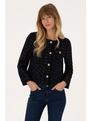 U.S. Polo Assn. Kadın Lacivert Ceket 50308757-VR033