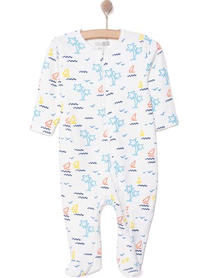 Hellobaby Yenidoğan Erkek  Patikli Tulum Erkek Bebek