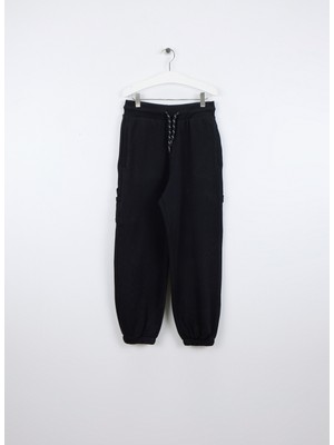 Benetton Lastikli Paça Siyah Erkek Çocuk Eşofman Altı 3J68CF06L