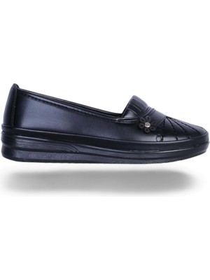 Moda Ayakkabı23 Moda Ayakkabı Safir 260 Siyah Kadı Babet Ayakkabı