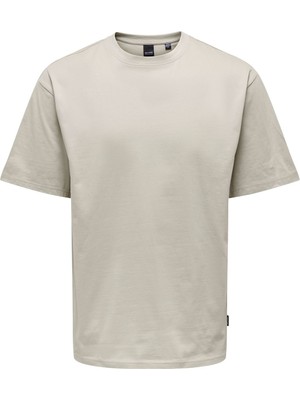 Only & Sons Onsfred Lıfe Rlx Ss Tee Noos Erkek Bej T-Shirt - 22022532