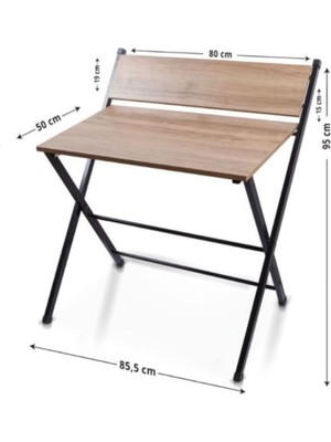 Asvera 50x80 Metal Ayaklı Çalışma Masası - Modern Ofis Ve Bilgisayar Masası Ders Çalışma Masası