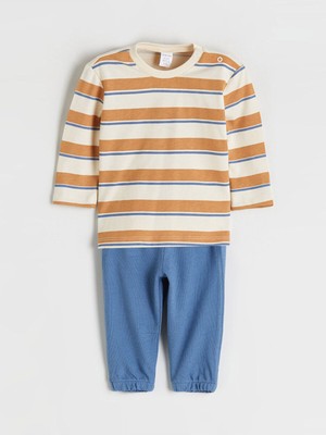 LC Waikiki Yeni Sezon Bisiklet Yaka Kız Çocuk Sweatshirt ve Tayt