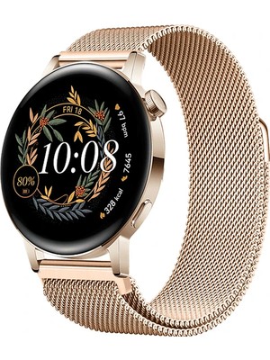 Huawei Watch Gt3 Elegant 42MM / Gt2 42MM Uyumlu Manyetik Milanese Loop Metal Saat Kordonu – 20MM