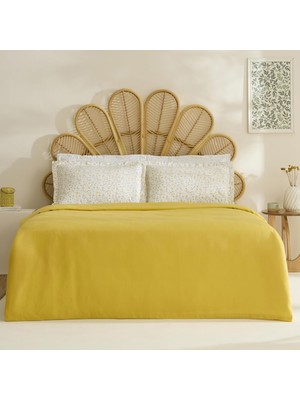 Mena Rise Lina Bambu Çift Kişilik Pike Takımı Sarı