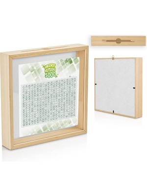 Mena Rise Amaçlı Ahşap Hedef Kutusu - Akrilik Ön Yüzey, Çıkarma, 3 Hedef, Duvara Asılabilir ve Masaüstü Kullanım