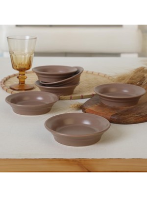 Mena Rise Mat Toprak Taupe Bloom Çerezlik/sosluk 12 cm 6 Adet 977