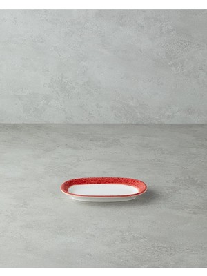Mena Rise Larry Kayık Tabak 19 cm Kırmızı