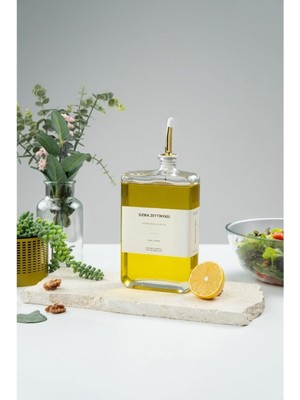 Mena Rise Damlatmaz Yağdanlık – Zeytinyağı Şişesi, Sıvı Yağlık, Cam Yağ Şişesi, Kitap Yağ Kabı, Mutfak Için Kullanışlı Yağlık, Sızdırmaz Pratik Cam Yağlık Modeli (, 500 Ml)