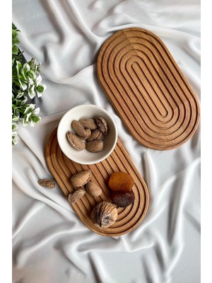 Mena Rise -Ahşap Sarmal Serisi Kayın Ağacından Sunum Tahtası