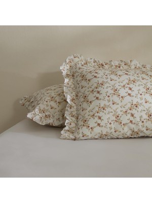 Mena Rise Mizu Fırfırlı 2'li Yastık Kılıfı Offwhite