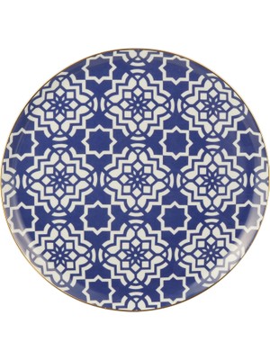 Mena Rise Morocco Desen7 Mor Düz Tabak 28CM