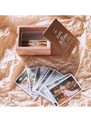 Mena Rise Nice Mutlu Yıllara Konseptli Ahşap Fotoğraf Kutusu