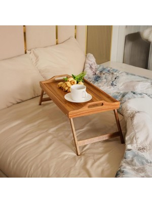 Mena Rise Katlanır Ayaklı Akasya Ağacından Yatak Keyif Servis Tepsisi, Ahşap Yatak Tepsisi - Rahatlık ve Şıklık: Katlanır Ayaklı Akasya Ağacından Yatak Keyif Servis Tepsisi - Yatak Tepsisi (50*30*21CM)
