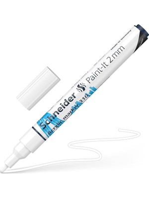 Mena Rise 310 2 mm Beyaz Çizgi Genişliği 2 mm Akrilik Işaretleyiciler