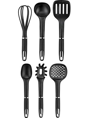 Mena Rise Ahmet 6 Parça Lüks Servis Seti, Mat Krom, Mat Krom