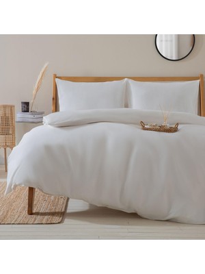 Mena Rise Alana Nevresim Seti Size 230X220 Cm, Ekru