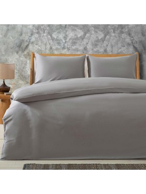 Mena Rise Alana Nevresim Seti Çift Kişilik 200X220 Cm, Gri