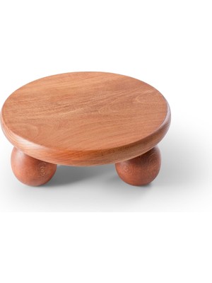 Mena Rise El Yapımı Ahşap Top Ayaklı Sunum Tabağı Tahtası - Küçük Boy Sunumluk