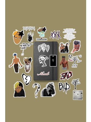 Mena Rise Major Selection Xxxtentacion Paketi/bullet Journal Defter Çıkartma Ajanda Laptop Etiket, 8689988557458